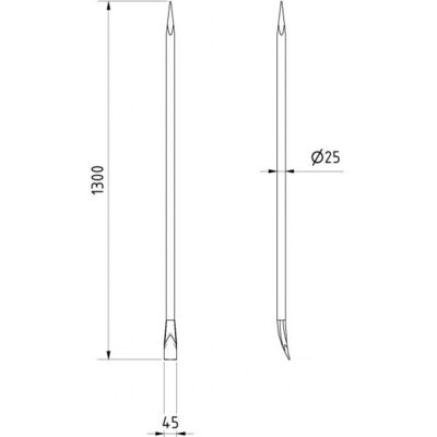 Crowbar#made of round steel