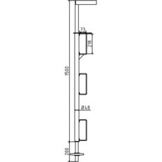 Guard rail clamp#with wing nut