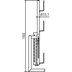 Guard rail clamp#with adjustment by wedge