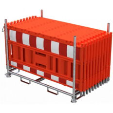 SET#with 20 panel fence#on stacking pallet