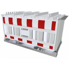 SET#with 20 panel fence#on storage and transport crossbar