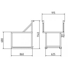 Transport basket #for 44 flat panels