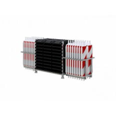 SET #with 30 traffic panels and accessories#on stacking pallet and beacon basket