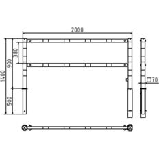 Access barriers#with triangular lock#swing-back#with top and quarter-bent bar