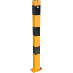 Barrier post#steel tube 70 x 70 mm#yellow / black