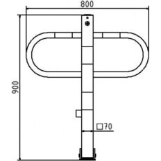 Passage and#car-park barrier#foldable with#triangular lock