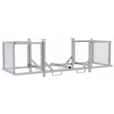 Stacking pallet with adjustable side elements