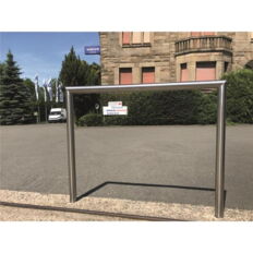 Stainless steel bicycle lean-on hoop#Ø 48 mm