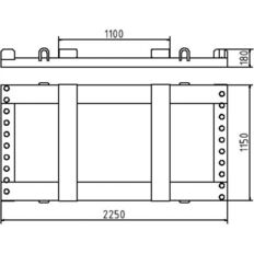 Storage and transport pallet#for 20 panel fences #or 20 mobile fences