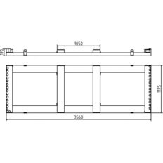 Storage and transport pallet#for 25 or 29 mobile fences