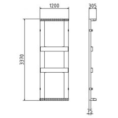 Storage and transport pallet type L for mobile fen