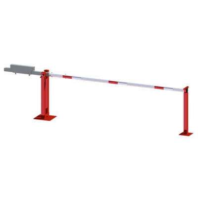 Access barrier with counterweight#and supporting post