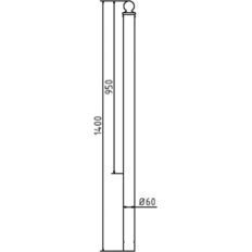 Ornamental bollard#Series 465B#Ø 60 mm