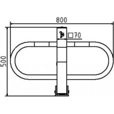 Car-park barrier#foldable with Euro#profile cylinder lock