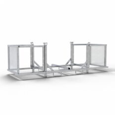 Stacking pallet with adjustable side elements