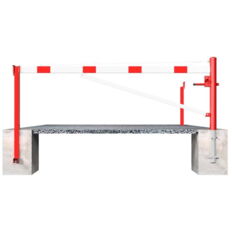 Swing barrier#with bracing tube and#pull rope reinforcement