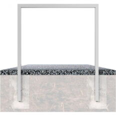 Lean-on hoop made of steel tube#Square tube, 60 x 40 mm