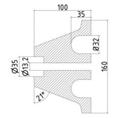 Park and guide barrier#yellow / red#1,65 m