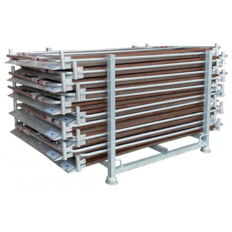 Stockable pallet for trench bridges