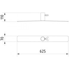 Flat foot for panel fence