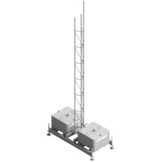 Set up device #for lattice tower