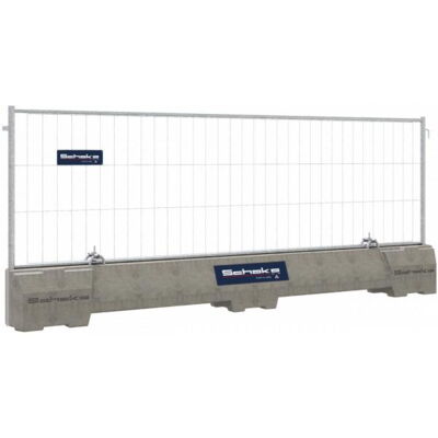 Concrete guard rails SET#with 1.20 m mobile fence