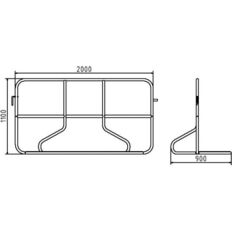 Police barrier type L