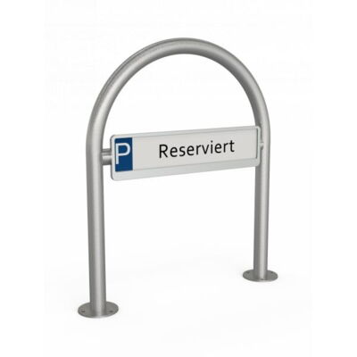 Round hoops for parking sign