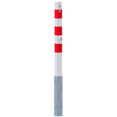 Barrier posts#Steel tube 70 x 70 mm#removable, with Euro profile cylinder lock