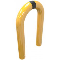 Anti-nudge hoop#steel tube Ø 76 mm#yellow / black