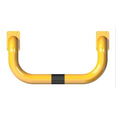 Anti-nudge hoop#double-sided, deep version#steel tube Ø 76 mm#yellow / black