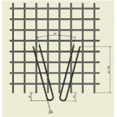 Hanging loop#to anchor bracket scaffolding