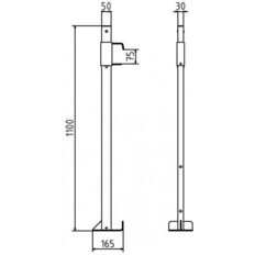 Post for plugging down - type Protection