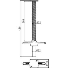 Trench shoring spindle#separate