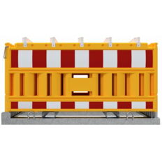 SET#with 20 panel fence#on storage and transport crossbar
