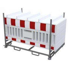 SET#with 20 panel fence#on stacking pallet