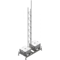 Set up device #for lattice tower