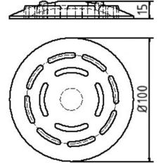 Aluminium marking nail #Ø 100 mm