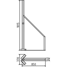 Simple corner wooden fence post#with matching corner top