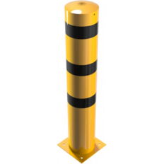 Steel tube bollard Ø 273 x 5 mm#to be fixed by plugs#yellow / black