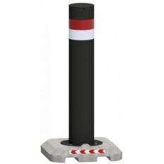 Mobile bollard #with solid concrete base