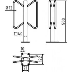 Bicycle rack - Individual stands