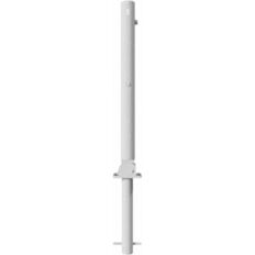 Barrier posts#Steel tube Ø 76 x 2,6 mm#Foldable, with Euro profile cylinder lock