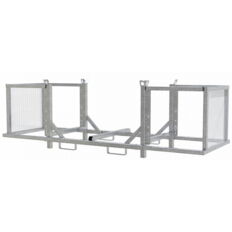 Stacking pallet with adjustable side elements