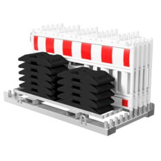 Storage and transport pallet#for 20 panel fences #or 20 mobile fences