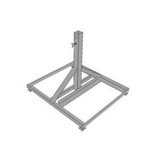 Sign stand #for holding 40 x 40 and 60 x 60 shaft tubes#Device for 4 base plates per side