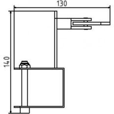 Diagonal brace#for crank & universal scaffolding trestle