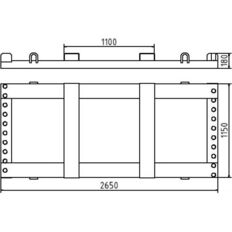 Storage and transport pallet#for 20 panel fences #or 20 mobile fences
