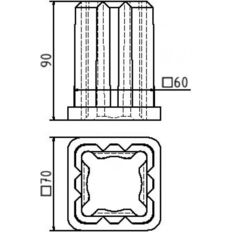 Tube shoe for shaft tubes