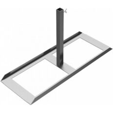 Sign stand #for holding 40 x 40 shaft tube#Device for 4 base plates